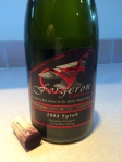 Ten year old Syrah from Forgeron Cellars - the best reward at the end of the day!